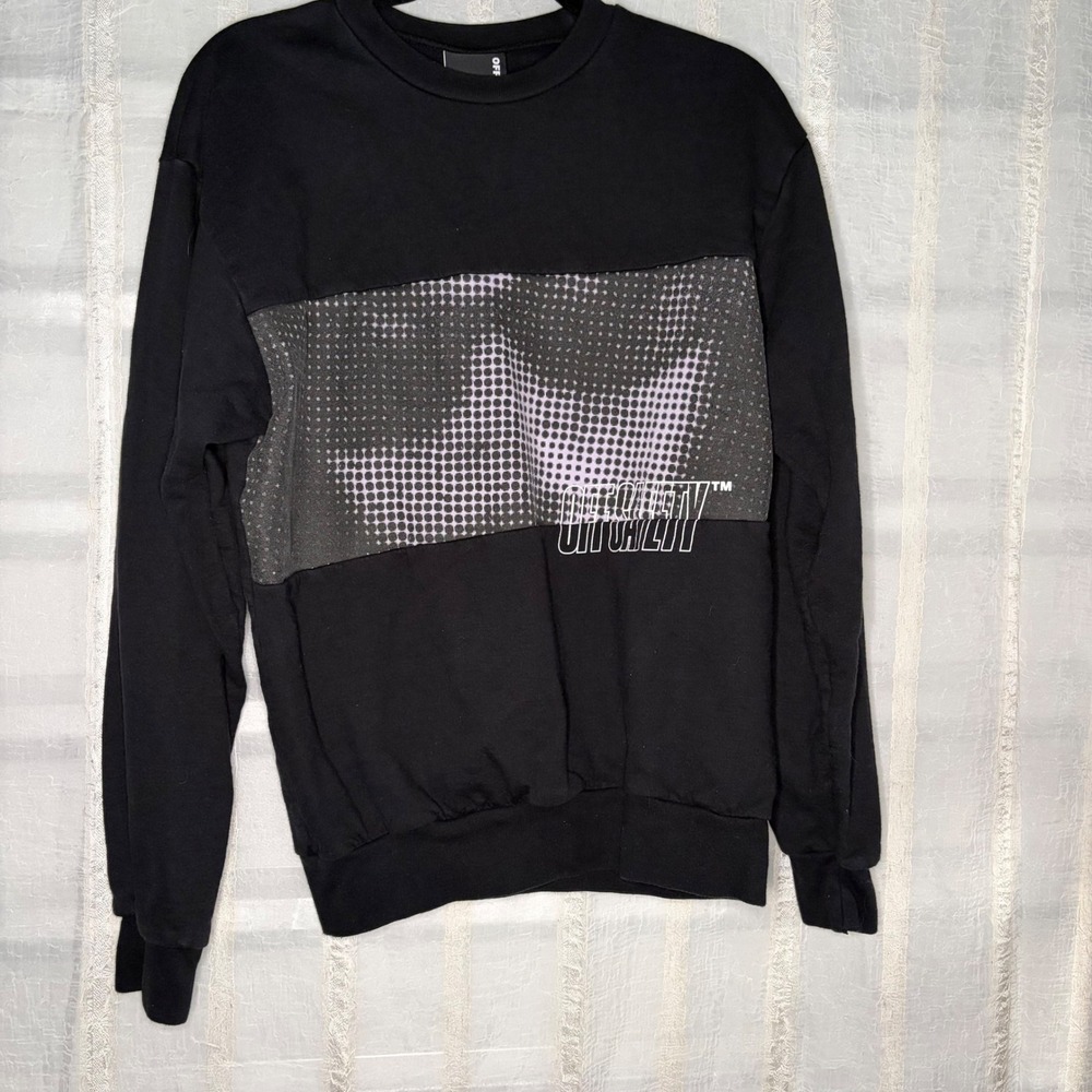 Offsafety Sweatshirt Mens Small Black Excellent Aaliyah London 1994 Graphic